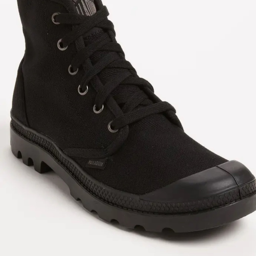 Palladium Pampa HI Men's Black Canvas Boots Size 12